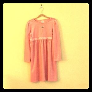 Gymboree light pink velvet dress. Girls size 8.